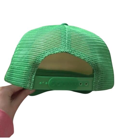 The Mayfair Group Green Hat Love Yourself Mesh Trucker Hat Adjustable Back - Picture 3 of 4